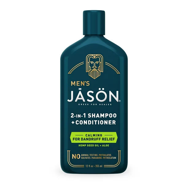 Champú y acondicionador calmante 2 en 1 de Jason Natural Products - 355 ml