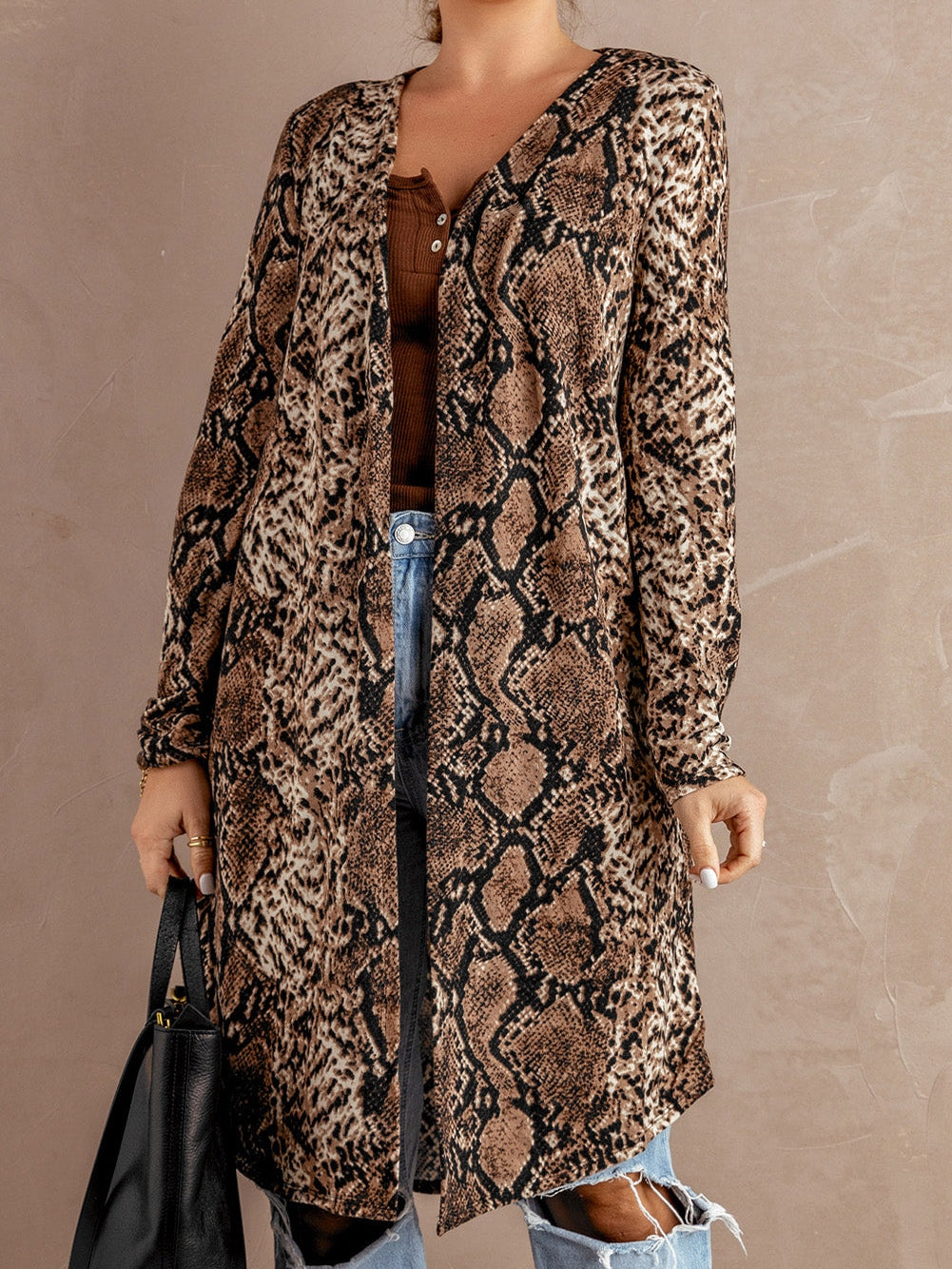 Bohemian Snakeskin Cardigan