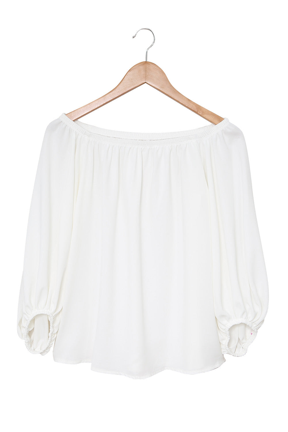 All-Occasion White Off-Shoulder Top