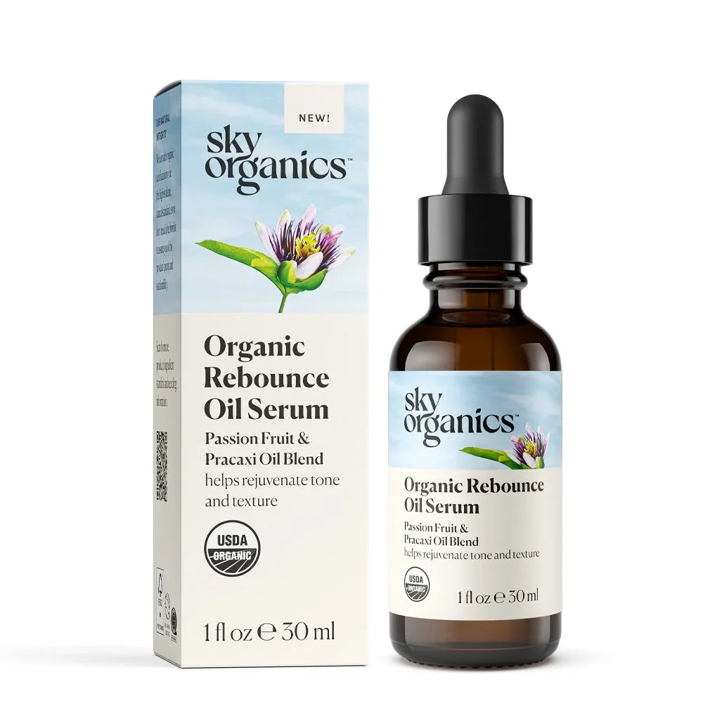 Sky Organics - Suero de aceite orgánico Rebound, 30 ml (paquete de 1) - Tratamiento facial orgánico
