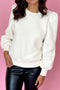 Cream Puff Sleeve Jumper