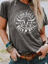 Cow Skull Graphic Tee, Rock n Roll Style
