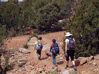 Santa Fe Mountains Hiking Trail Map