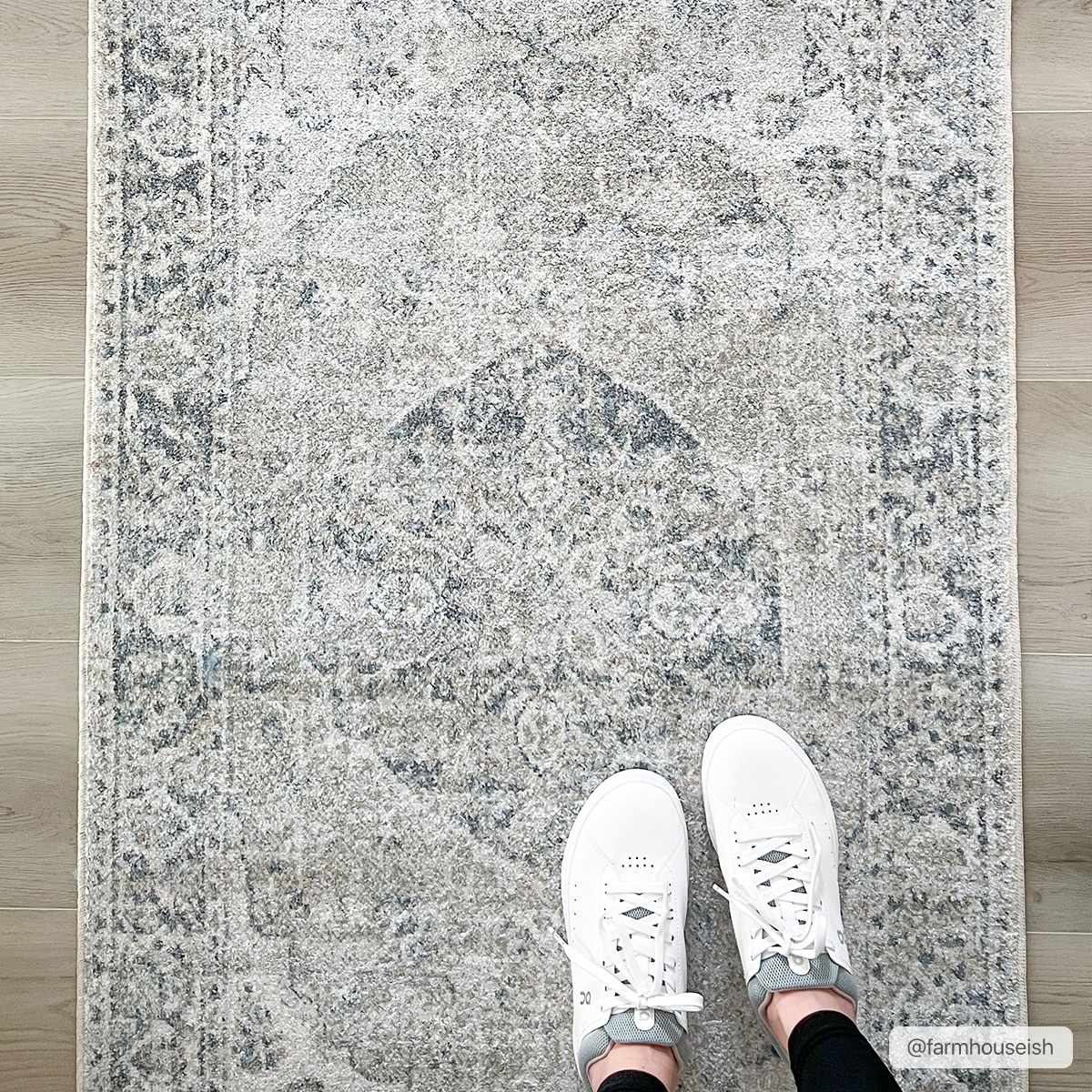 Alfombra lavable de pelo plano azul Rudo