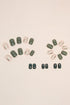 Fashionable Black and Green Leopard Foil Nail Art Sticker Set