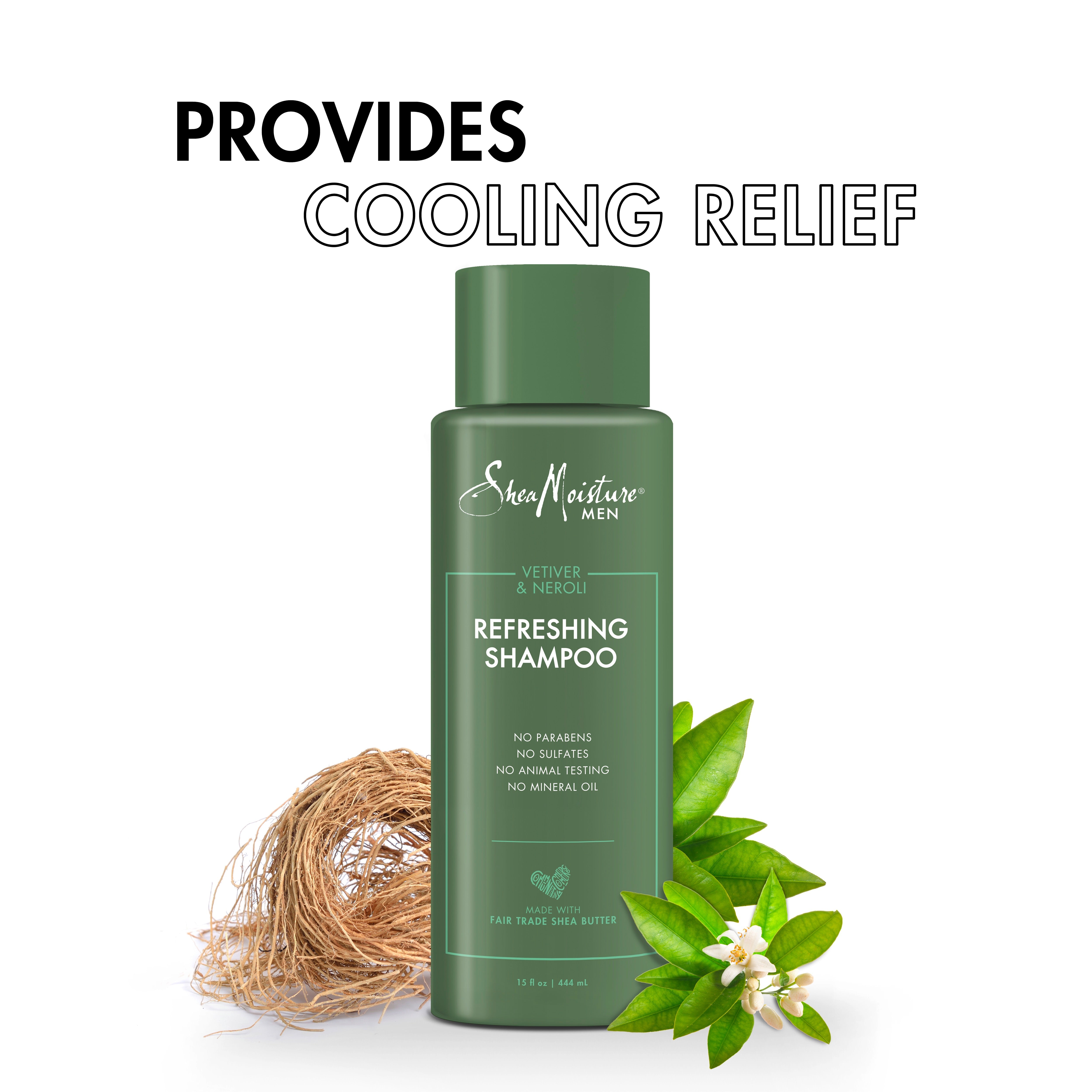 Champú refrescante SheaMoisture para hombre - 15 onzas líquidas