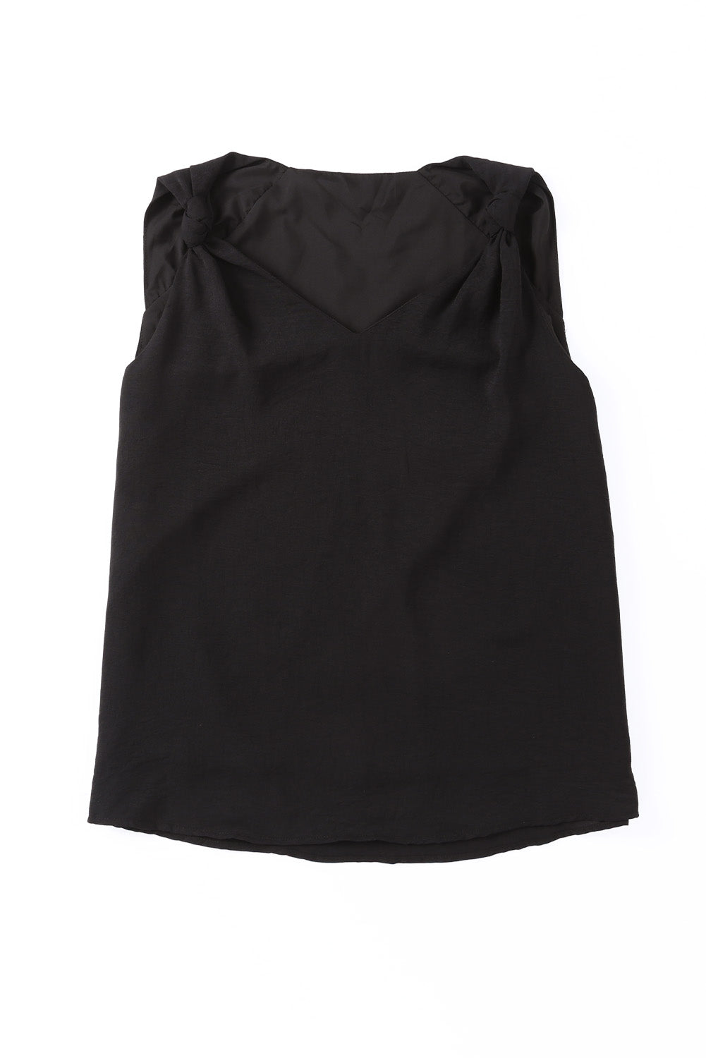Satin Cami Top with V-Neckline