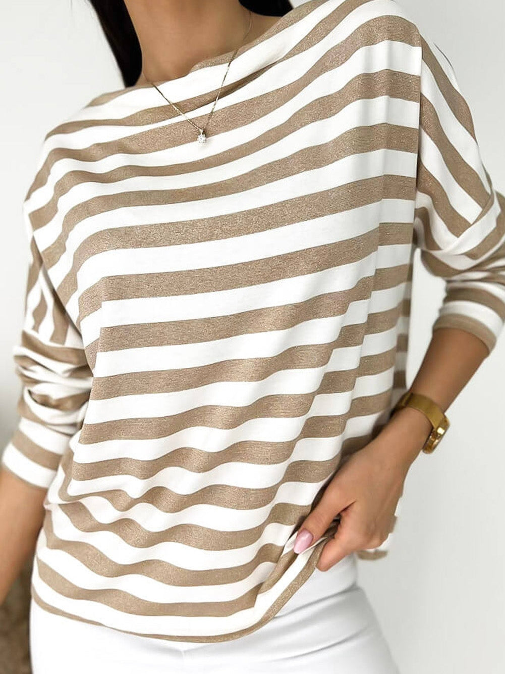 Soft and Stretchy Mock Neck T-Shirt