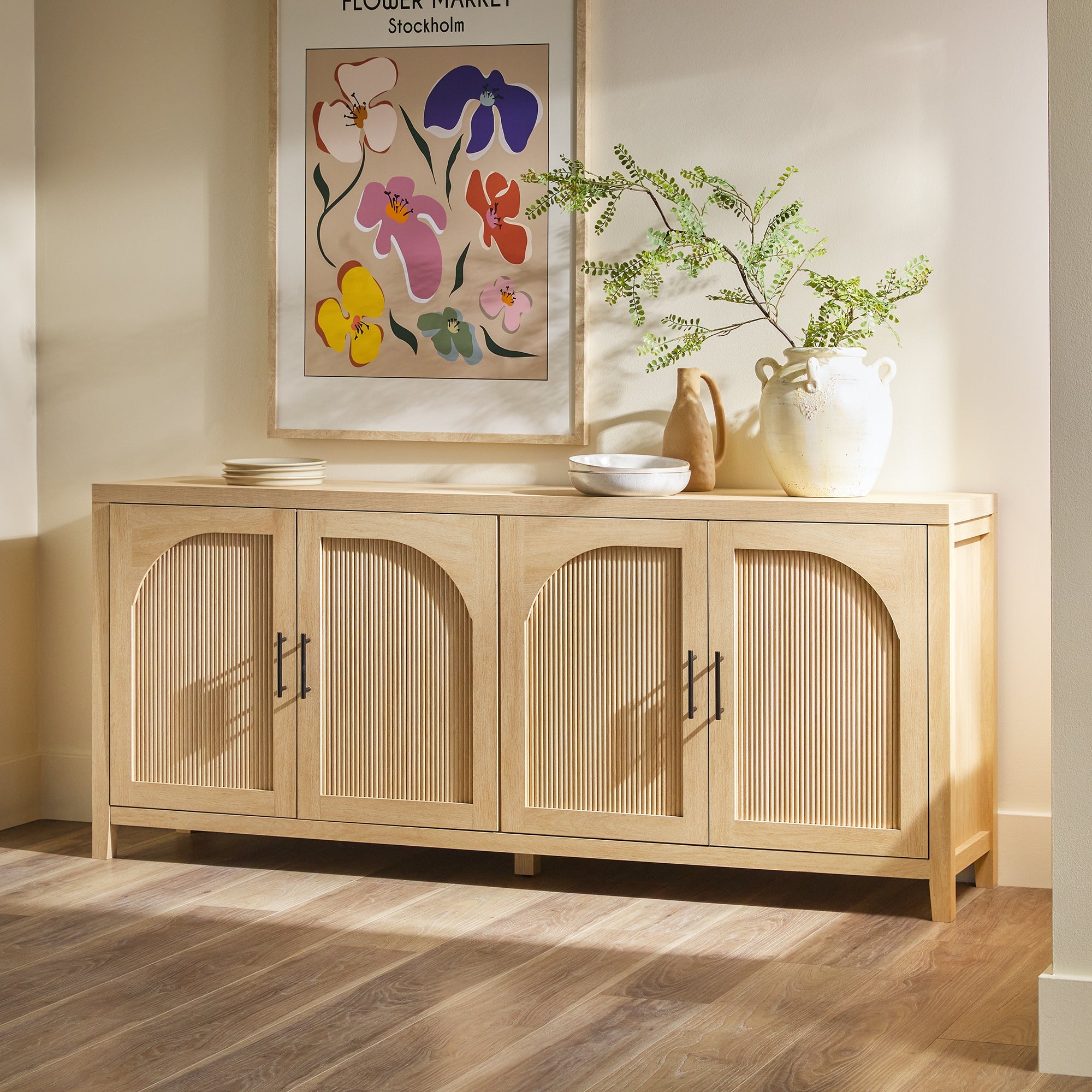 Aparador / mueble para TV de caña moderno Sasha