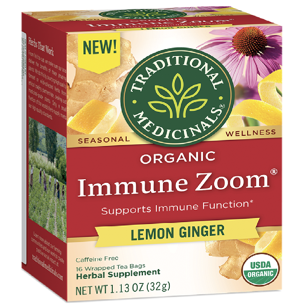 Té de jengibre y limón para el sistema inmunitario de Traditional Medicinals, 96 bolsitas