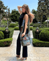 Kathmandu Collection Vintage Patchwork Hobo Bag with Water Bottle Pockets