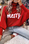 Red Merry Christmas Turtleneck Sweater