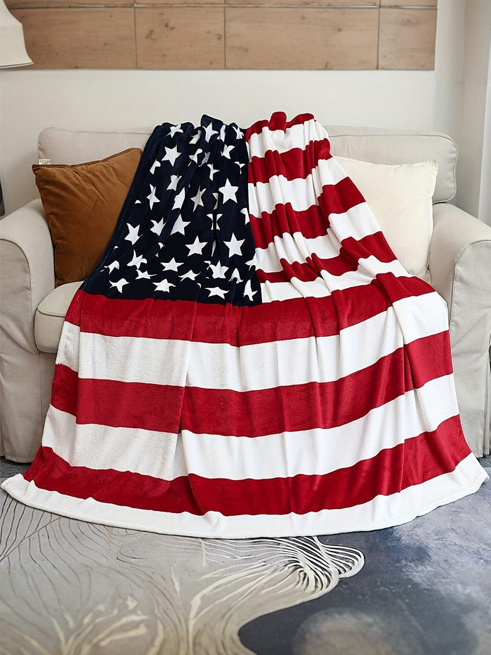 American Pride Patriotic Flag Fleece Blanket 150*200cm