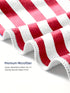 Fiery Red Stars and Stripes Patriotic Bath Towel