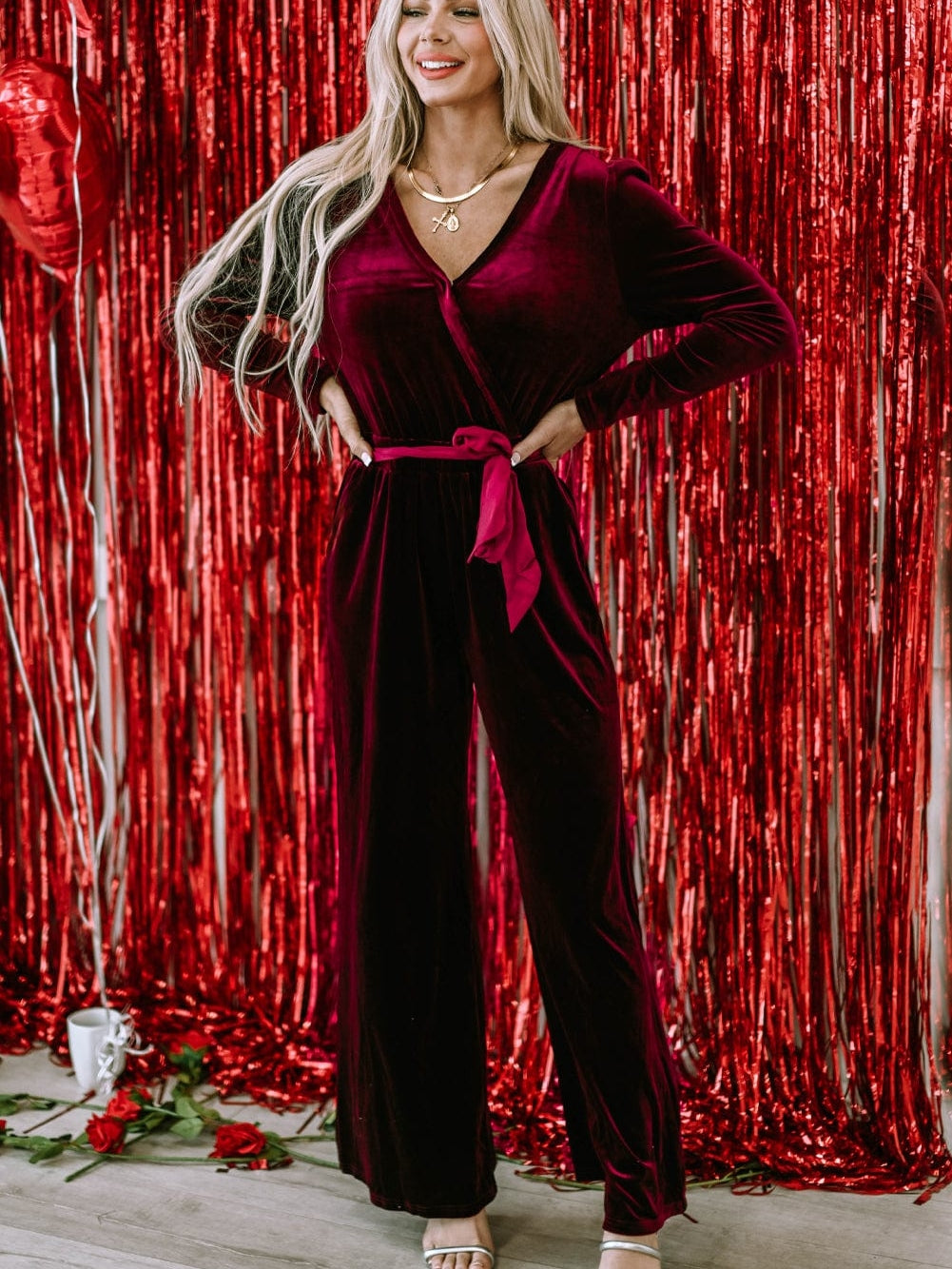 Velvet Jumpsuit for Special Occasions: Make a Statement