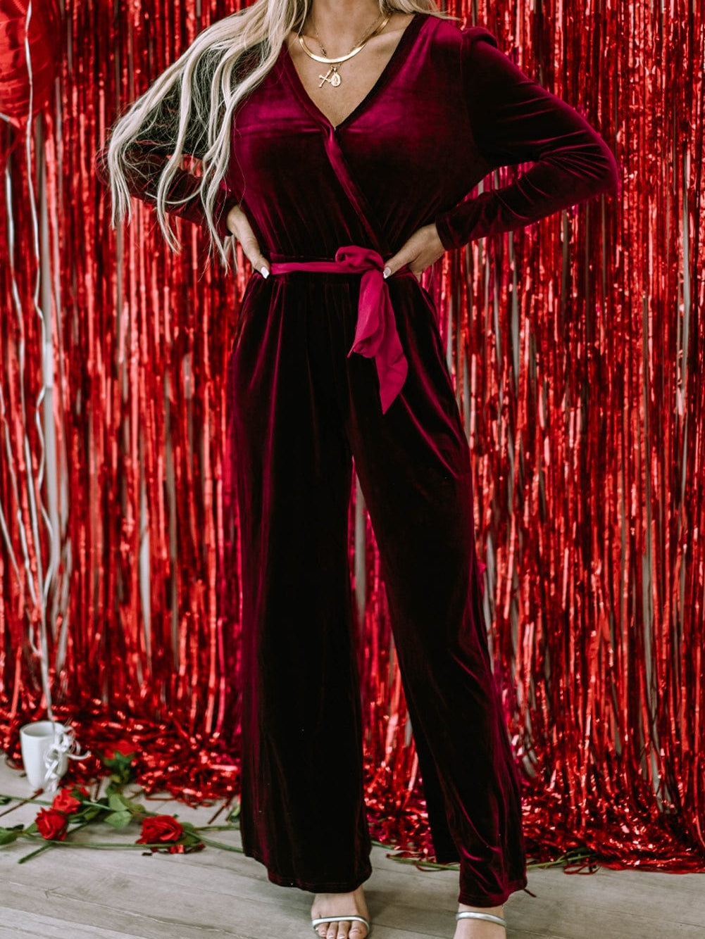 Velvet Jumpsuit for Special Occasions: Make a Statement