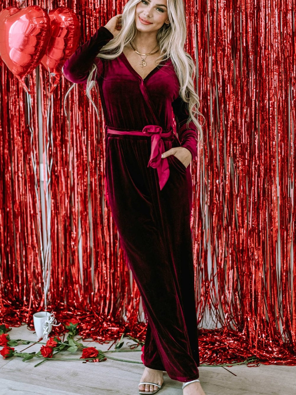 Velvet Jumpsuit for Special Occasions: Make a Statement