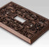 Filigree Aged Bronze Cast - 1 Phone Jack Wallplate