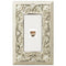Filigree Antique White Cast - 1 Phone Jack Wallplate
