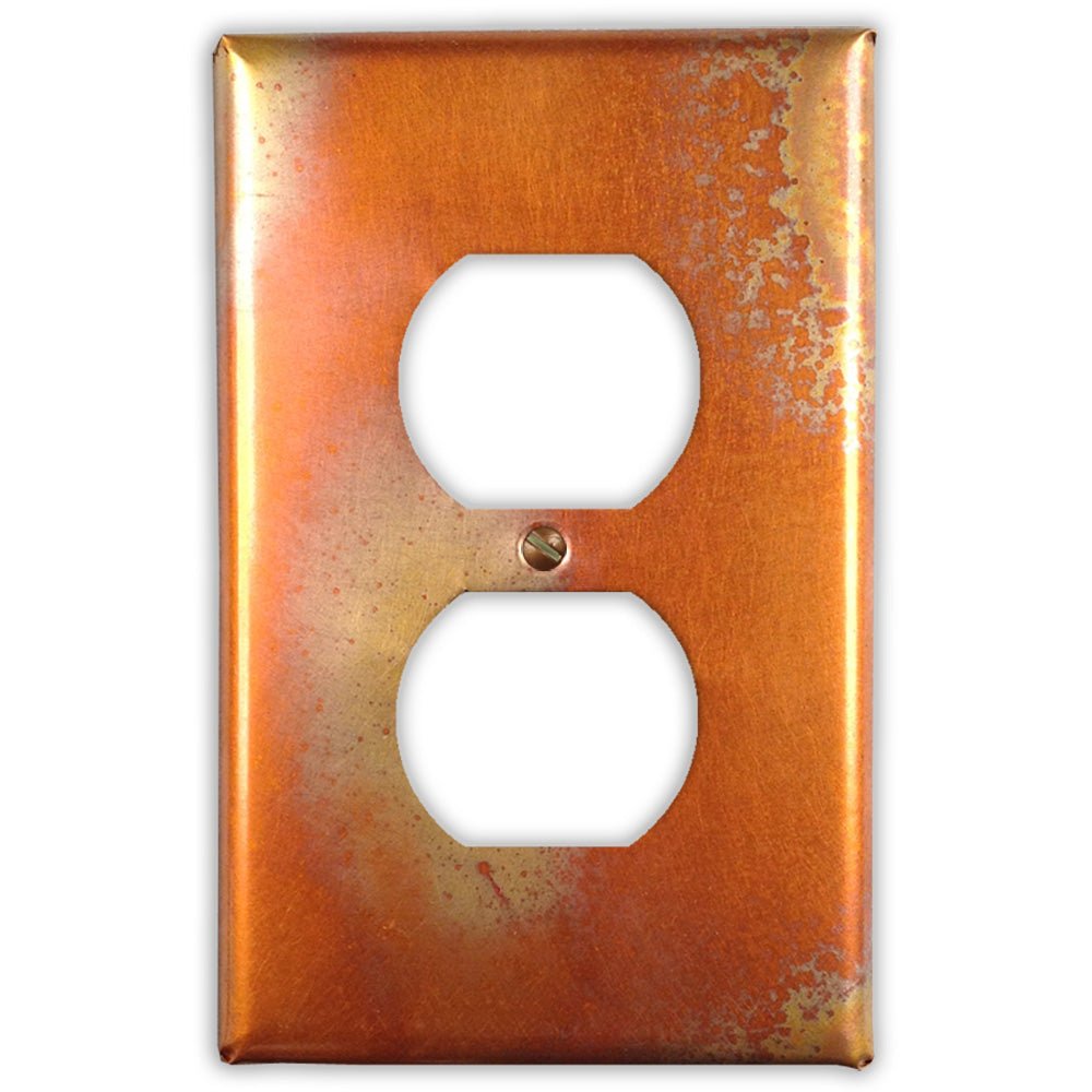 Cobre flameado - 1 placa de pared dúplex