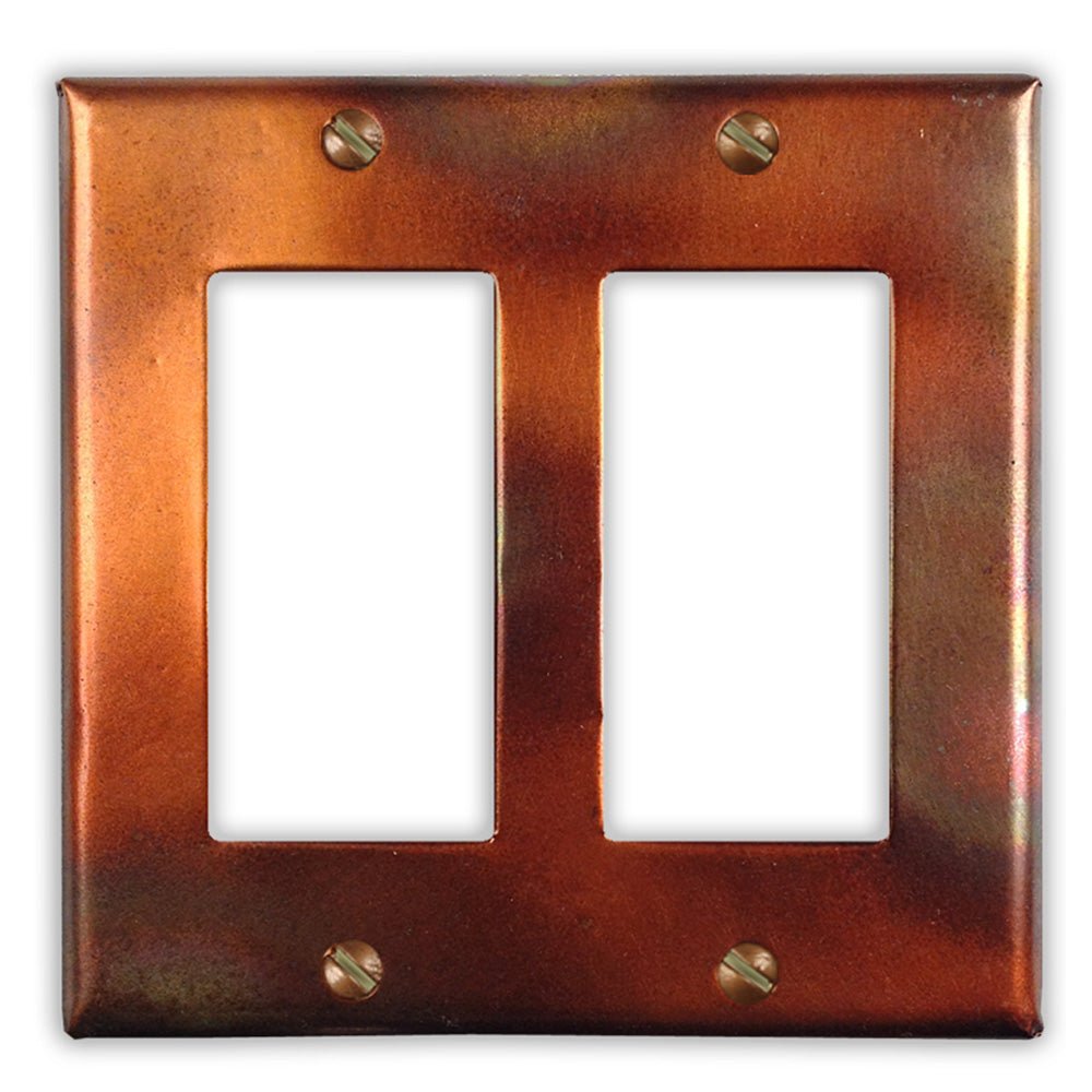Flamed Copper - 2 Rocker Wallplate