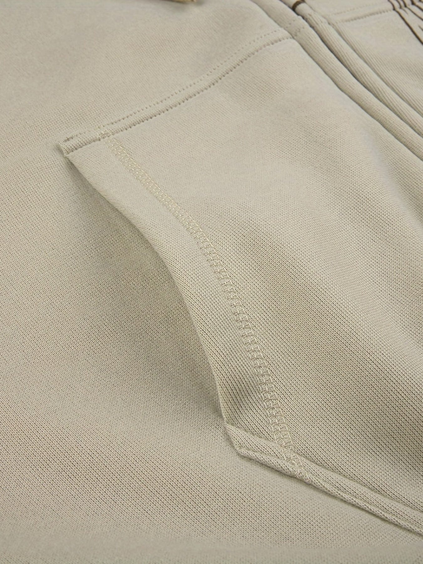 Relaxed Fit Zip-Up Hoodie with Pocket