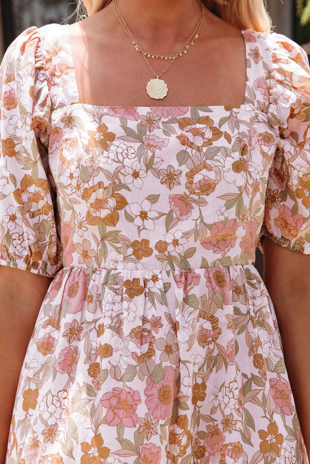 Romantic Plus Size Floral Dress