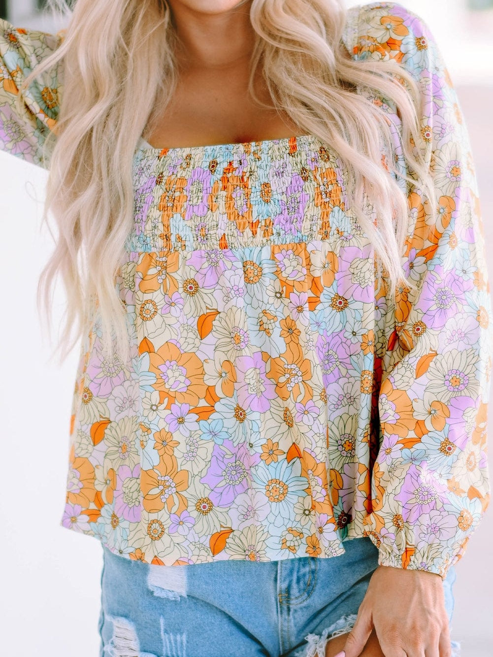 Pretty in Pastels Floral Top