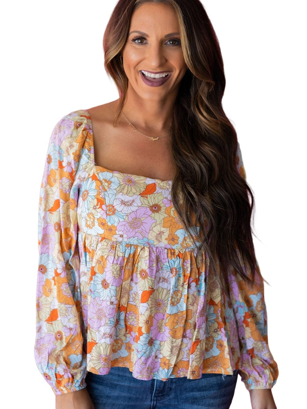 Pretty in Pastels Floral Top