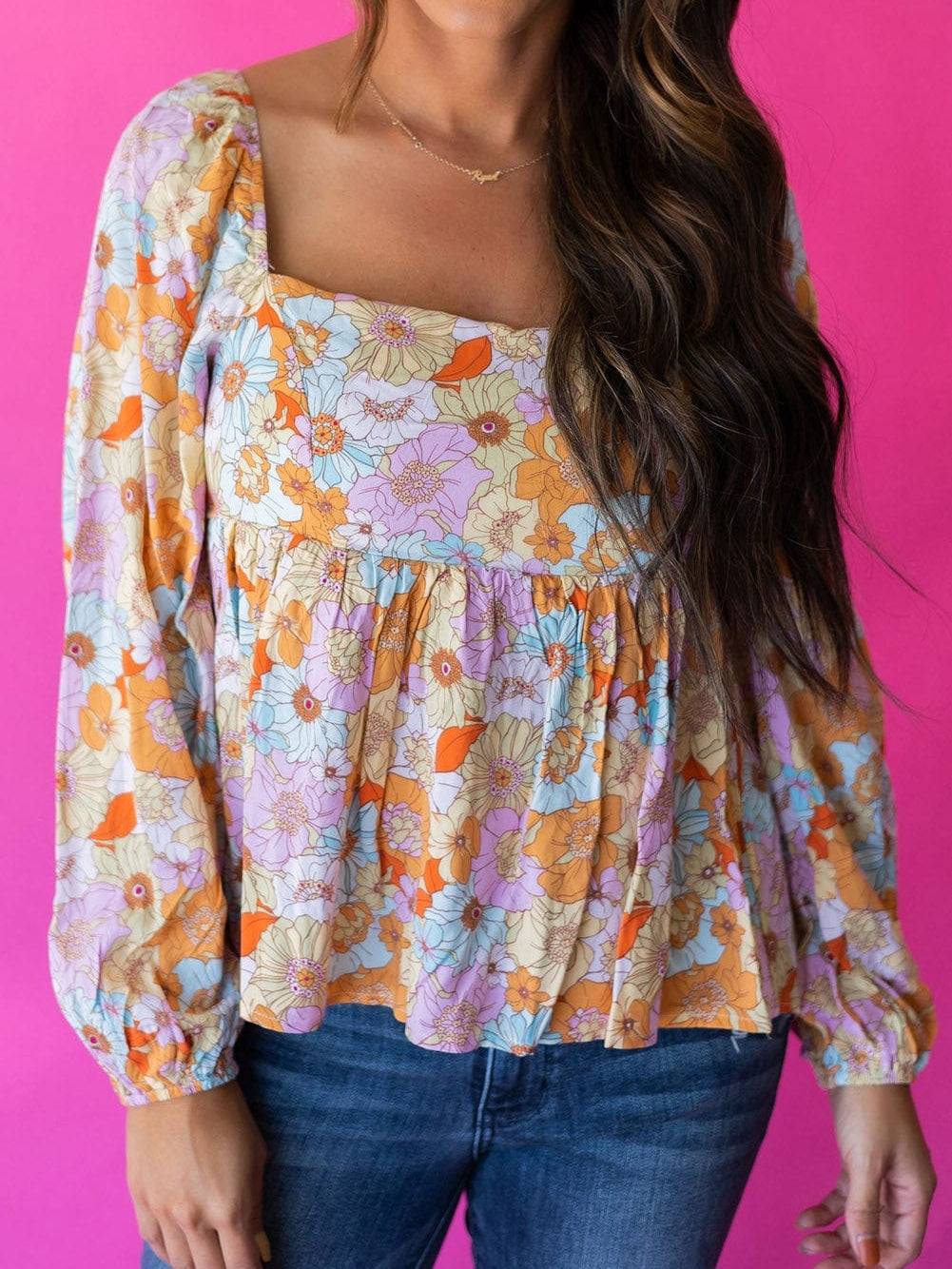 Pretty in Pastels Floral Top