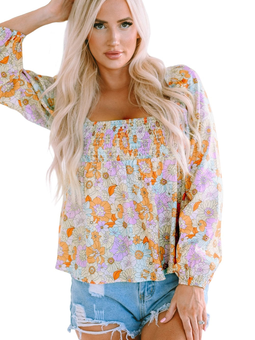 Pretty in Pastels Floral Top