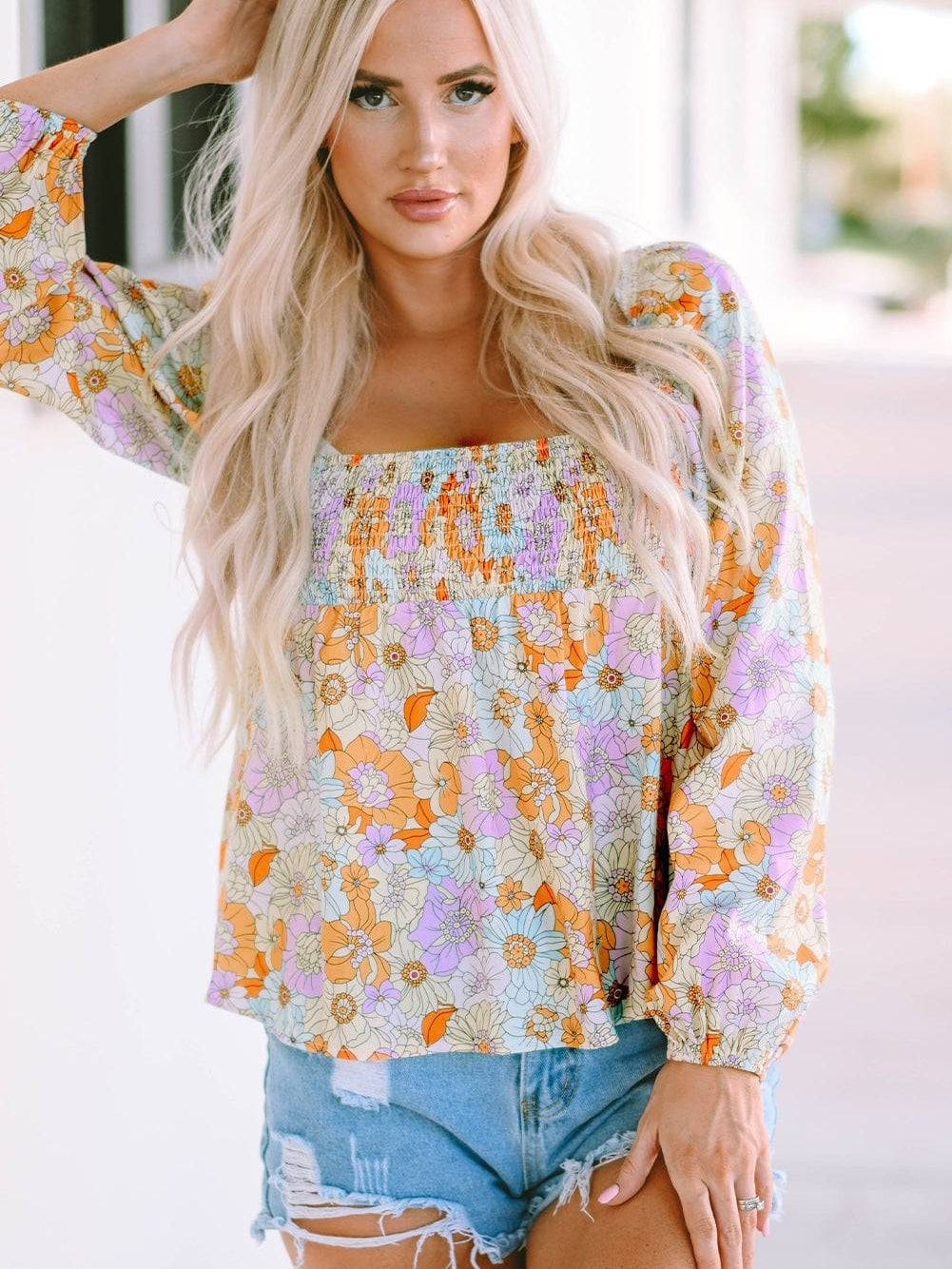 Pretty in Pastels Floral Top