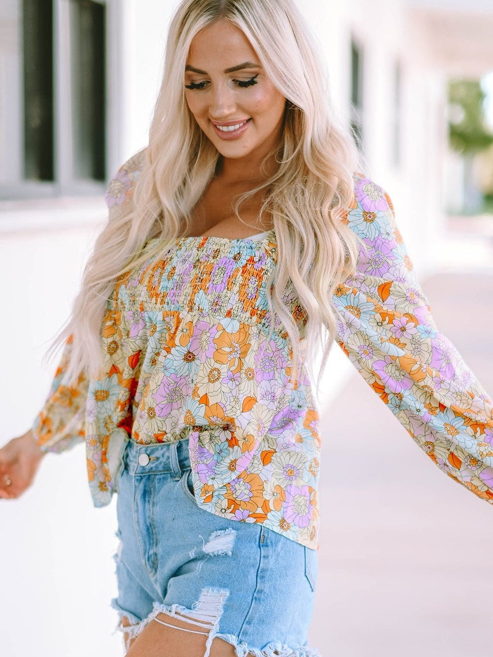 Pretty in Pastels Floral Top