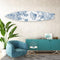 Tabla de surf acrílica con estampado floral para pared