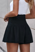 Flowy Black High Waist Ruffle Shorts