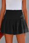 Flowy Black High Waist Ruffle Shorts