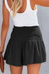 Flowy Black High Waist Ruffle Shorts