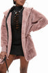 Long-Sleeve Corduroy Button-Down Shirt with Houndstooth