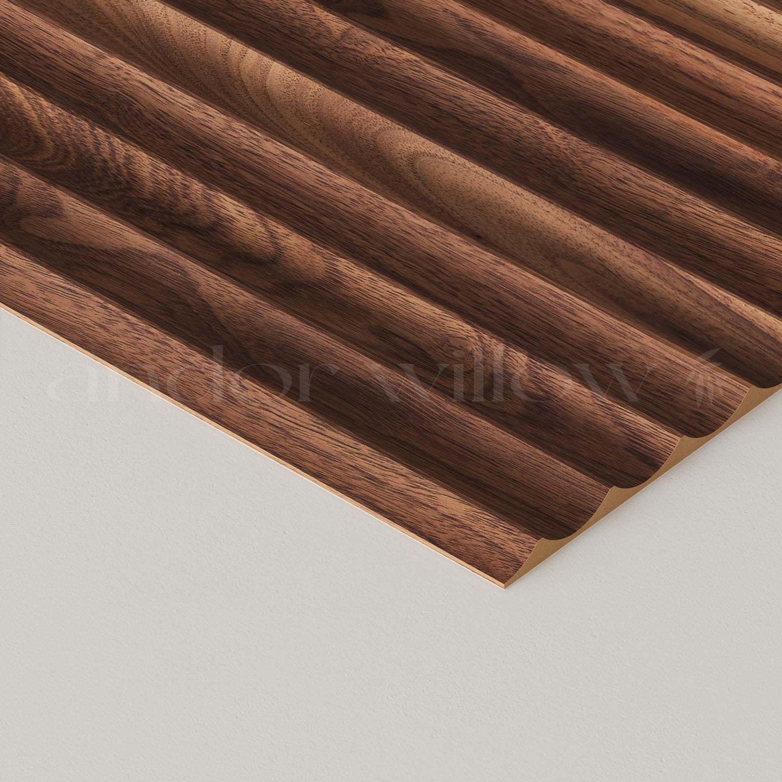 Paneles de madera estriados