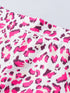 Fluttering Rose Leopard Print Casual Shorts