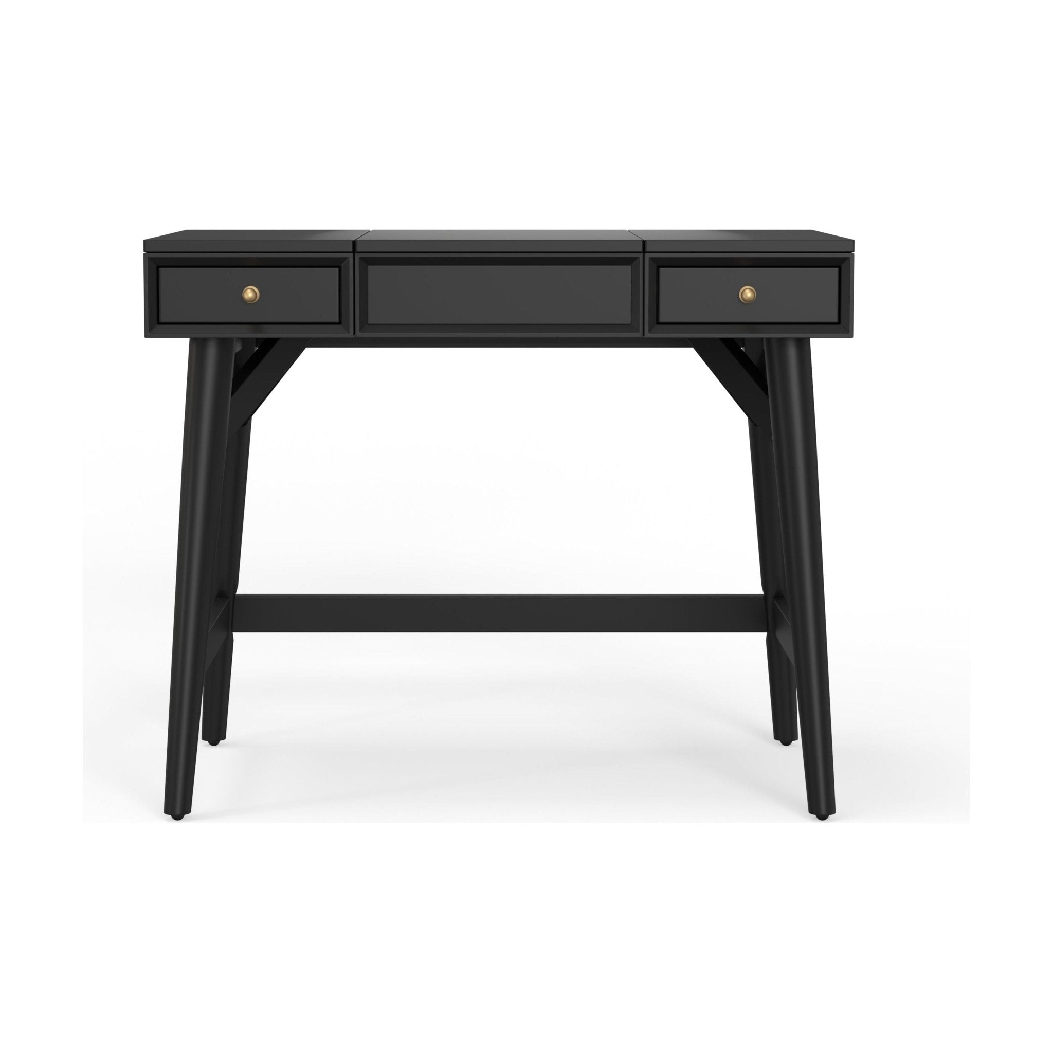 Tocador de dormitorio Flynn, color negro