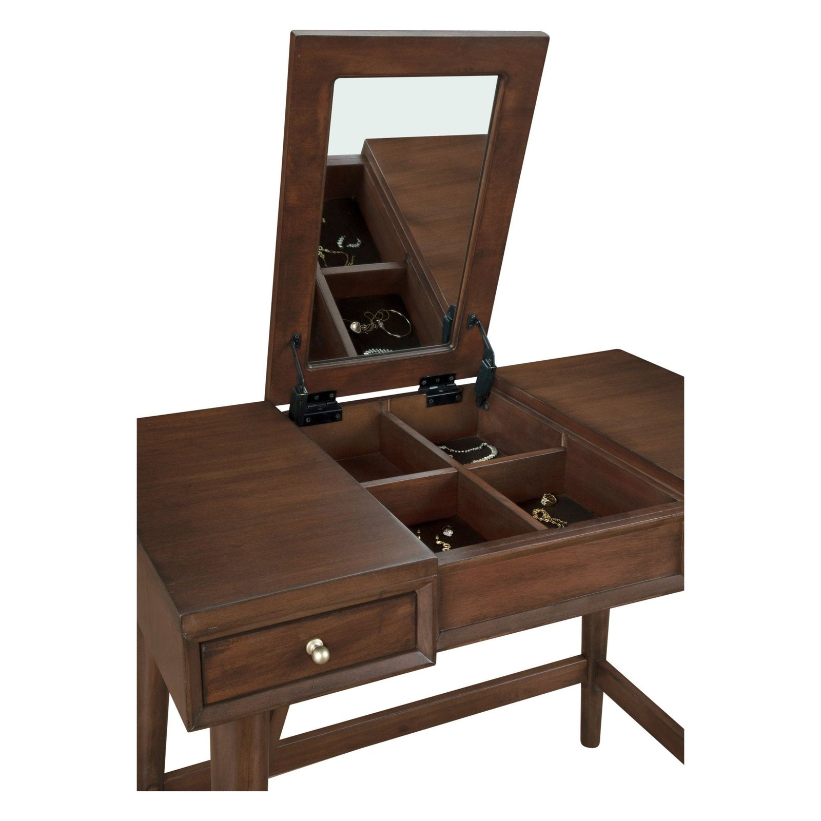Tocador de dormitorio Flynn, nogal