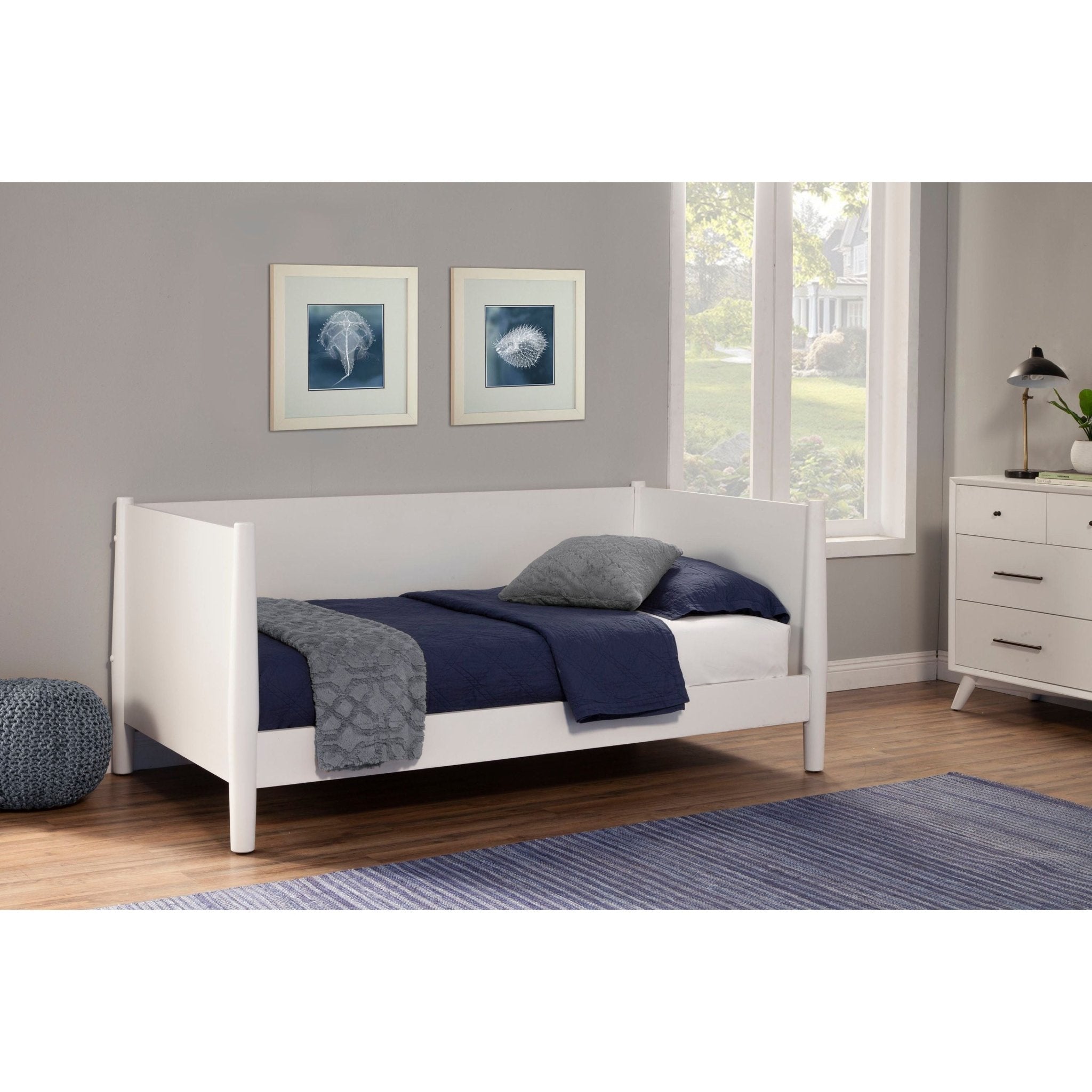 Cama de día Flynn, color blanco