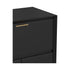Mueble bar grande Flynn, color negro