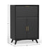 Mueble bar grande Flynn, color negro