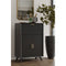 Mueble bar grande Flynn, color negro