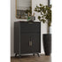 Mueble bar grande Flynn, color negro