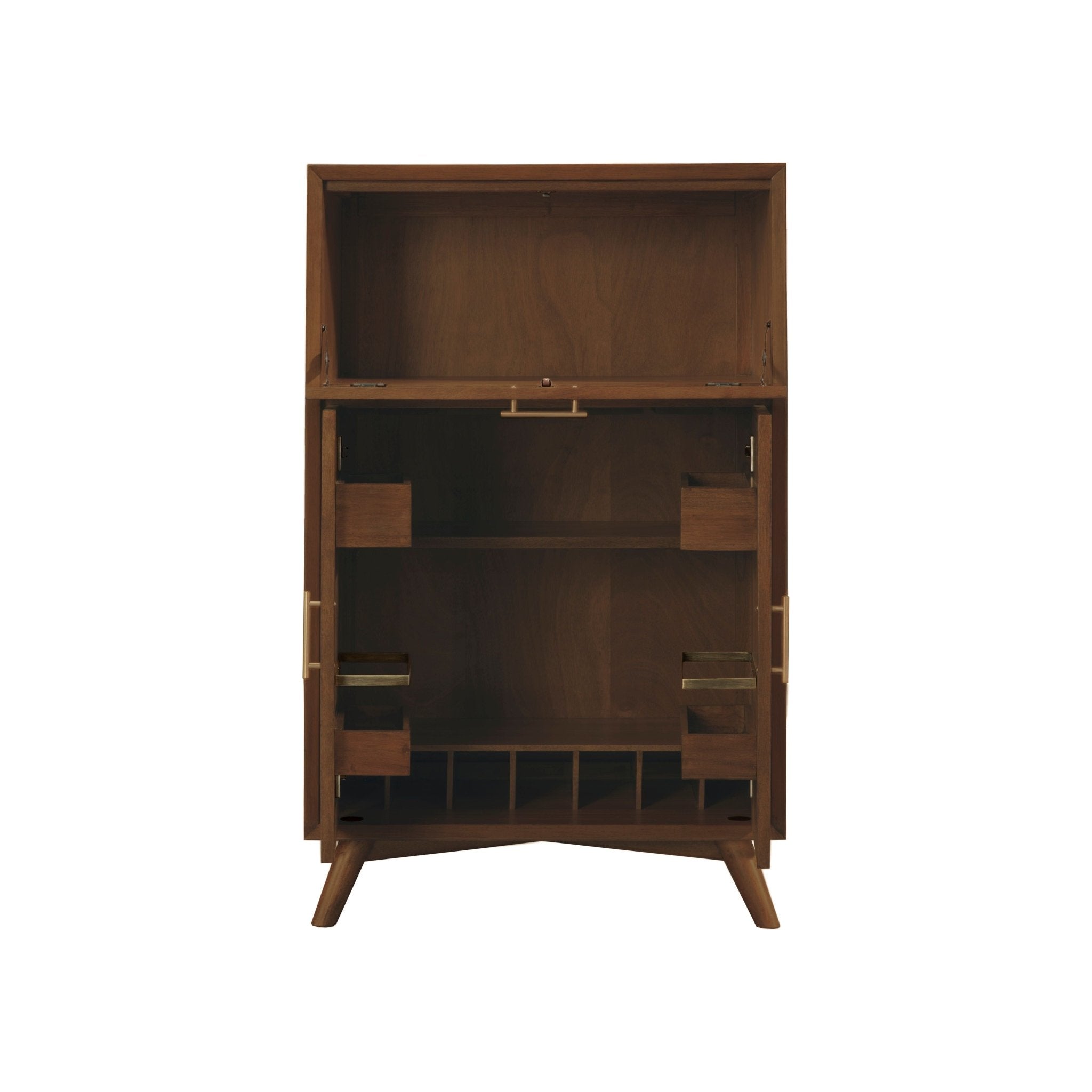 Mueble bar grande Flynn, nogal