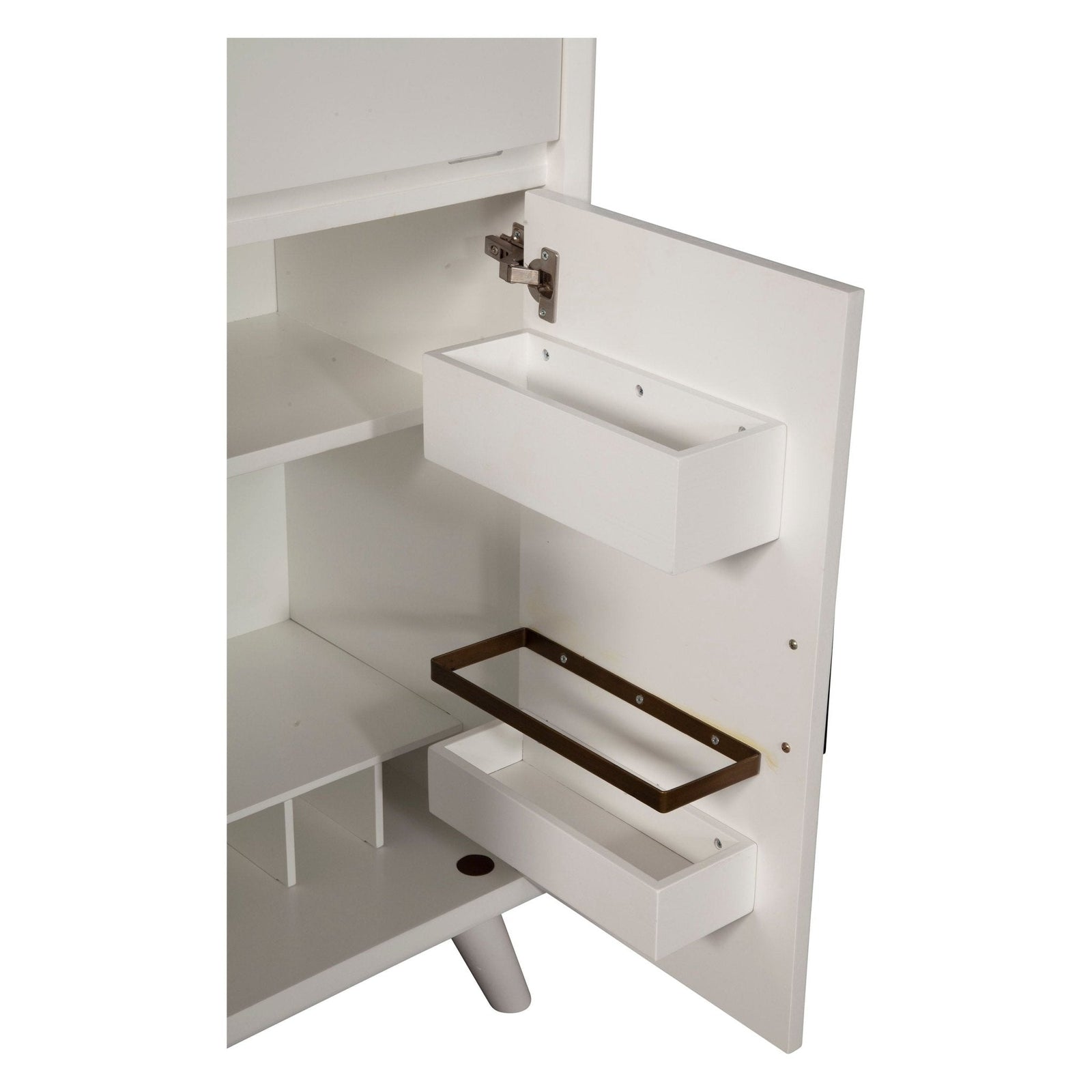 Mueble bar grande Flynn, color blanco