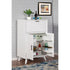 Mueble bar grande Flynn, color blanco